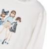 Picture of Mayoral Girls Winter Top & Velvet Bow Shorts Set X 2 - Ivory Navy Blue
