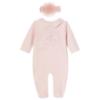 Picture of Sofija Baby Bambini Collection Babygrow With Collar & Tulle Headband Set X 2 - Pink