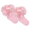 Picture of Beau KiD Girls Ruffle Ribbon & Tulle Ankle Socks - Pink