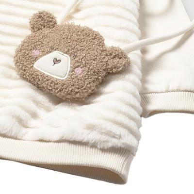 Picture of Mayoral Toddler Girls Winter Faux Fur Dress With Bag Set X 2 - Ivory