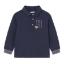Picture of Mayoral Toddler Boys Winter Polo Top With Teddy Applique - Navy Blue