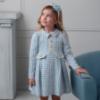 Picture of Rochy Girls Tweed Collection Long Sleeve Dress - Pale Blue
