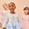 Picture of Caramelo Kids Girls Winter Snow Globe Party Dress - Ivory Pink