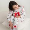 Picture of Caramelo Kids Girls Winter AOP Christmas Pyjamas Set X 2 - Ivory Red