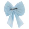 Picture of Caramelo Kids Girls Large Tulle & Pearls Hair Bow with Clip - Sky Blue