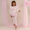 Picture of Caramelo Kids Girls Winter Royal Magic Tunic & Legging Set X 2 - Ivory Pink Silver