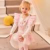 Picture of Caramelo Kids Girls Winter Royal Magic Tunic & Legging Set X 2 - Ivory Pink Silver