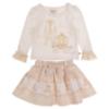 Picture of Caramelo Kids Girls Winter Make Believe Skirt Set X 2 - Ivory Mink