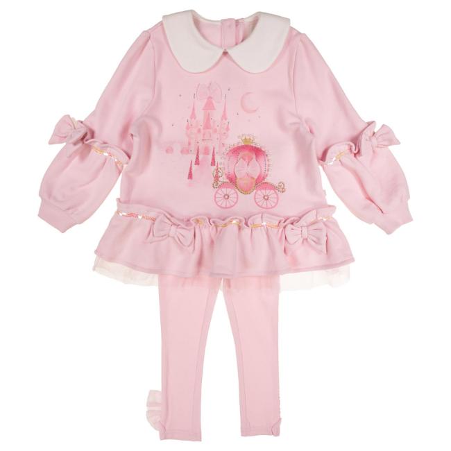Picture of Caramelo Kids Girls Winter Make Believe Longer Tunic & Legging Set X 2 - Pink