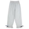 Picture of Beau KiD Girls Embroidered Teddy Stripe Pyjamas Set X 2 - Blue Ivory
