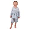 Picture of Beau KiD Baby Girls Embroidered Teddy Stripe Pyjamas Set X 2 -  Pink Ivory
