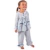 Picture of Beau KiD Girls Embroidered Teddy Stripe Pyjamas Set X 2 - Pink Ivory