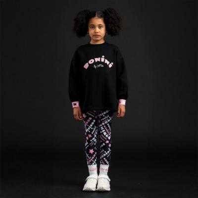 Picture of Bonini by A* Dee Sprint Logo Sport Leggings - Black Pink