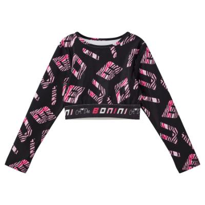 Picture of Bonini by A* Dee Power Long Sleeve Sports Top - Black