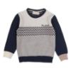 Picture of Bimbalo Baby Boys Sweater Trousers Shirt Set X 3 - Ivory Navy Beige
