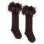 Picture of Beau KiD Girls TuTu Tulle Ruffle Knee Socks With Satin Bow - Black