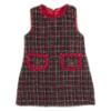 Picture of Beau KiD Girls Tweed Dress & Jacket Set  X 2 - Black Red Silver