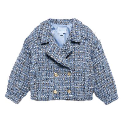 Picture of Abel & Lula Girls Tweed Jacket & Skirt Set X 2 - Sky Blue