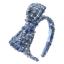 Picture of Abel & Lula Girls Tweed Bowtie Headband - Sky Blue