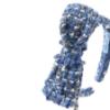 Picture of Abel & Lula Girls Tweed Bowtie Headband - Sky Blue