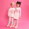 Picture of Agatha Ruiz De La Prada Winter Collection Girls Sweater & Leggings Set X 2 - Pink Lilac Green
