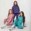 Picture of Ansandro Kids Activewear Ribbed Zipped Top & Leggings Set - Winter Rose