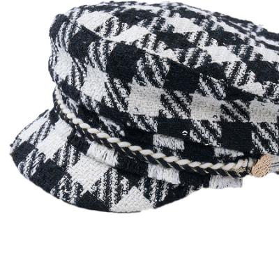 Picture of Abel & Lula Girls Tweed Cap - Black Ivory