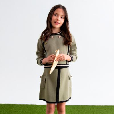 Picture of Abel & Lula Girls Knit Top & Skirt Set X 2 - Bay Leaf Green