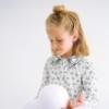 Picture of Abel & Lula Girls Bow Blouse & Flared Ribbed Leggings Set X 2 - Ivory Black
