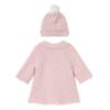 Picture of Mayoral Newborn Baby Winter Knitted Coat & Hat Set X 2 - Quartz Pink