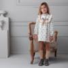 Picture of Rochy Girls Motas Collection Ruffle Dress - Ivory Beige