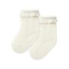 Picture of Mayoral Newborn Baby Winter Lace Ruffle Openwork Ankle Socks - Ivory