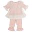 Picture of Beau KiD Girls Lace Ruffle Pyjamas - Pink Ivory