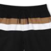 Picture of BOSS Boys Mini Me Block Colour Swim Shorts - Black Beige White