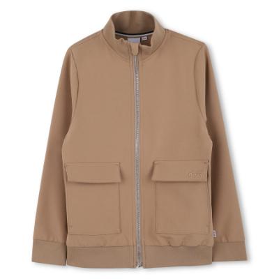 Picture of BOSS Boys Polyester Jacket Cardigan - Cookie Beige