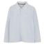 Picture of BOSS Boys Long Sleeve Pique Cotton Polo Top - Pale Blue White