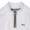 Picture of BOSS Boys Mini Me Iconic Tab Sweatshirt - White