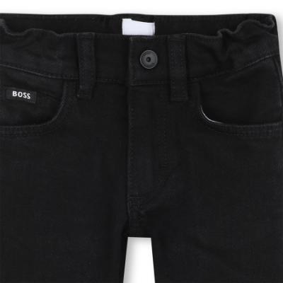 Picture of BOSS Toddler Boys 5 Pocket Denim Trousers - Black
