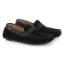 Picture of BOSS Boys Suede & Leather Moccasin Loafer - Black