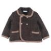 Picture of Foque Boys Double Breasted Wool Coat - Brown