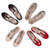 Picture of Panache Girls T Bar Pump - Silver Metallic Leather