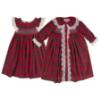 Picture of Beau KiD Girls Tartan Nightdress & Dressing Gown Set X 2 - Red