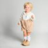 Picture of Beau KiD Easy On Chelsea Boot With Inside Zip - Beige Patent Leather