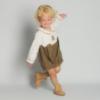 Picture of Beau KiD Easy On Chelsea Boot With Inside Zip - Beige Patent Leather