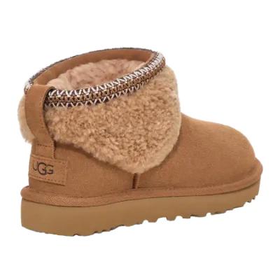 Picture of UGG Kids Classic Ultra Mini Maxi Curly Boot - Chestnut