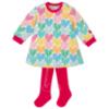 Picture of Agatha Ruiz De La Prada Winter Collection Girls Sweater Dress & Tights Set X 2 - Fuchsia Multi