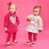 Picture of Agatha Ruiz De La Prada Winter Collection Girls Sweater Dress & Tights Set X 2 - Fuchsia