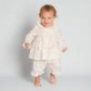 Picture of Beau KiD Baby Girls Embroidered Teddy Floral Pyjamas Set X 2 -  Ivory Pink