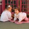 Picture of Deolinda Baby Girls Romera Smocked Toile Cotton Romper - Ivory Pink