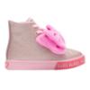 Picture of Lelli Kelly Rue Big Velour Bow Mid Boot With Inside Zip - Metallic Pink Glitter